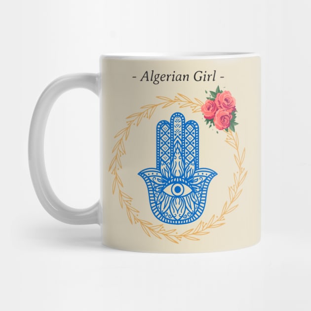 Algerian Girl Algeria Hamsa Evil Eye by Tip Top Tee's